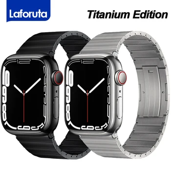 Титановый ремешок Для Часов Apple Watch Ultra Series 8/7/6/5/4/3/2/1, Ремешок Для наручных часов, Браслет, Ремешок Для Часов 49 мм 45 мм 41 мм 44 мм 42 мм