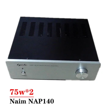 эталонный 2-канальный Усилитель мощности Naim NAP140 мощностью 75 Вт * 2 со схемой защиты рупора, Транзисторный Мини-Усилитель Hi-FI Звука