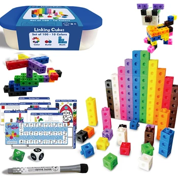 Новая радужная математическая связка Монтессори, строительные блоки, Обучающая игрушка, графическая карта, математический Кубик для счета, игрушка