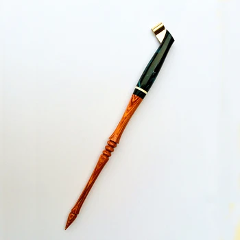 Роскошный Винтажный Медный Держатель для ручек с английской Каллиграфией и косой Огранкой из дерева Ручной работы, Подарочная ручка для ручек