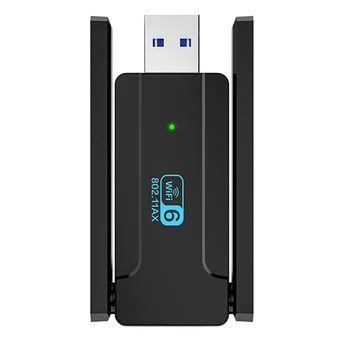 USB Wifi Адаптер USB3.0 Wifi6 Беспроводная сетевая карта AX1800M 2,4 Г/5 ГГц Двухдиапазонная Высокоскоростная сетевая карта
