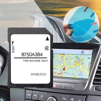 Версия Карты Европы Великобритании 2021 Года Для автомобильной Навигационной SD-карты Mitsubishi Outlander Lancer ASX 8750A384 Sat Navi с противотуманной пленкой