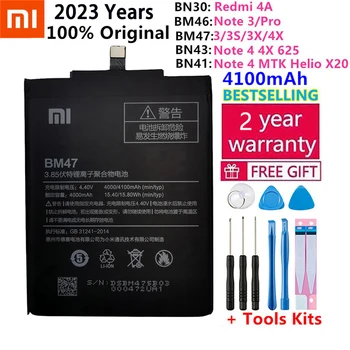 Оригинальный Аккумулятор телефона XiaoMi Для Xiaomi Redmi Hongmi 3 3S 3X 4X 4A Note 3 pro 4 4X Высококачественные Сменные Батареи + Инструменты