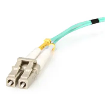волоконно-оптический дуплексный кабель .com емкостью 10 Гб - 2 штекера Lc - 2 штекера Lc - 16,4 фута - Aqua (a50fblclc5)