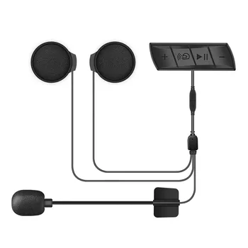 Беспроводная гарнитура M7, совместимая с Bluetooth 5.0, Гарнитура для шлема, Стерео Водонепроницаемая гарнитура на вынос, Автоматически отвечающая на FM-радио