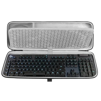Полноразмерный чехол для клавиатуры Geekria, Жесткая дорожная сумка для переноски клавиатур на 108 клавиш, совместимый с Logitech G915 LIGHTSPEED