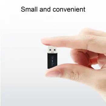 Мини-легкий Портативный прочный разъем Mini Type-C для адаптера USB 3.0, черно-белый разъем для зарядки телефона