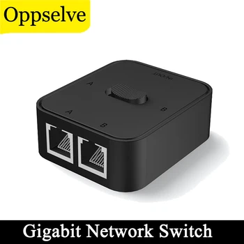 Гигабитный сетевой Коммутатор Cat6 Высокопроизводительный 2-Портовый Селектор RJ45 Lan Ethernet Smart Switchs Внутренний Внешний Интернет-Разветвитель