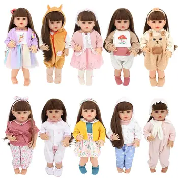 Новая одежда для кукол 22 дюймов, кукла Реборн, одежда и аксессуары для кукол 55 см