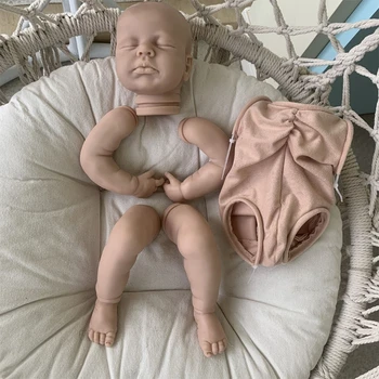 Реалистичные для куклы 20-дюймовые неокрашенные незаконченные аксессуары для новорожденного сна, мягкие виниловые аксессуары для тела