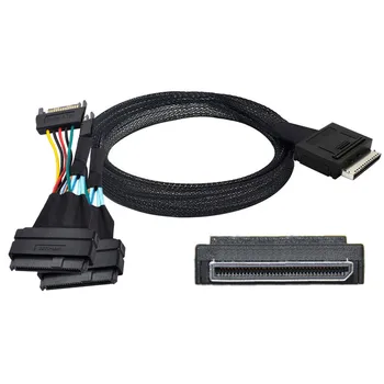 Oculink 8x SFF-8611 -двойной жесткий диск SSD SFF-8639, твердотельный кабель для передачи данных PCI-E, 8-полосная поддержка PCIE 4.0