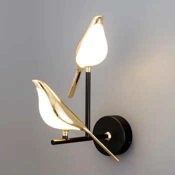 Nordic Magpie Светодиодный настенный светильник, внутреннее освещение для дома, гостиной, Прикроватное кухонное зеркало, Бра, Настенный светильник Decoratio