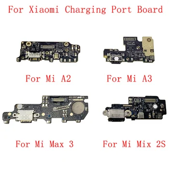 Оригинальный разъем USB-порта для зарядки, гибкий кабель для Xiaomi Mi A2 A3 Max 3 Mix 2S, запасные части для зарядного разъема