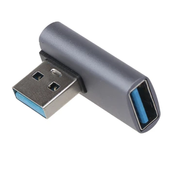 2023 Новый прямоугольный 90-градусный конвертер USB Female в USB 3.0 Male USB адаптер для ПК