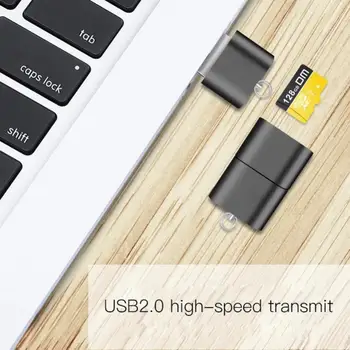 Мини Высокоскоростной кард-ридер USB 2.0 со слотом для карт TF USB Флэш-накопитель для компьютера Автомобильный USB-адаптер Кард-ридер
