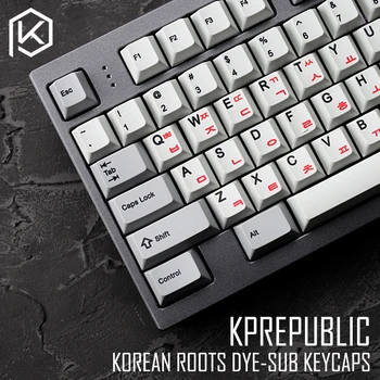 kprepublic 139 Корея Корейский корневой шрифт Cherry profile Dye Sub Keycap Set PBT для gh60 xd60 xd84 cospad tada68 rs96 87 104 fc660
