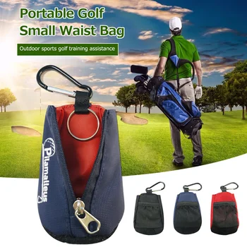 Сумка для мячей для гольфа, Портативная сумка для мячей для мини-гольфа, Карабин, держатель для хранения мячей для гольфа, Подвесной поясной ремень для мужчин, подарок для женщин, игроков в гольф