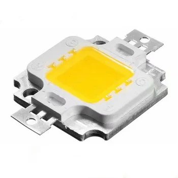 10 Вт светодиодный белый Холодный белый светодиодный чип для встроенного прожектора 12v DIY Projector Outdoor Flood Light Super bright
