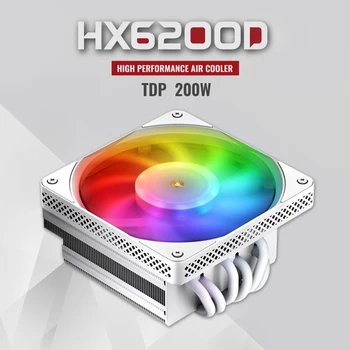 JONSBO HX6200D Охлаждающий Радиатор 6 Тепловых Трубок CPU Cooler Вентилятор PWM 4PIN ARGB для Intel LGA 1700 Бесшумное Вентиляторное Устройство Аксессуар