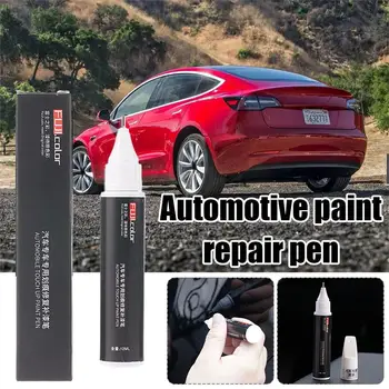 для Tesla Model 3 X Y S Ручки для удаления автомобильных царапин Ручка для ремонта автомобильной краски Черная белая ручка для закрепления краски 12 мл