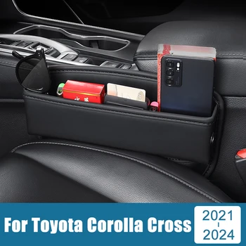 Для Toyota Corolla Cross XG10 2021 2022 2023 2024 Автокресло с Щелевым Отверстием Для Хранения Держатель Телефона Коробка Многофункциональный Чехол Для сумки