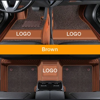 изготовленные на заказ автомобильные коврики с логотипом silk circle Layer для Luxgen всех моделей Luxgen 7 5 U5 SUV car styling carpet