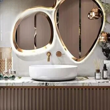 Ванная комната в современном роскошном стиле Villa Hotel, Для мытья рук, лица, умывальника, раковины, комбинированный набор шкафов для ванной комнаты на заказ