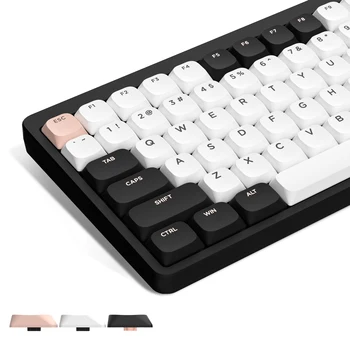 Черные Низкопрофильные Колпачки для клавиш 144 Клавиши Double Shot PBT Keycaps для 60% 65% 75% 100% Переключателей Cherry Gateron MX Механическая клавиатура