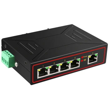 2023 Новый 5-портовый Настольный Коммутатор 1000 Мбит/с 1000 М Быстрый RJ45 Ethernet Switcher LAN Switching Hub Адаптер Автоматической адаптации
