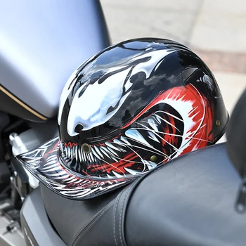 Ретро Мотоциклетный шлем для Скутера, бейсбольная кепка, Защитный чехол для мотоцикла Harley, Винтажный Электрический мотоцикл, Классический модный шлем