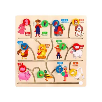 Детская игрушка-головоломка-лабиринт, Обучающая Логике Головоломка, Игрушка С мультяшными рисунками, Способность к мышлению, игрушки-Лабиринты, Дразнилки для мальчиков