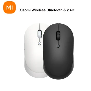 Оригинальная мышь Xiaomi Mi Wireless, двухрежимная, бесшумная, Эргономичная, Bluetooth USB, боковые кнопки, Переносная мини-беспроводная мышь для ноутбука