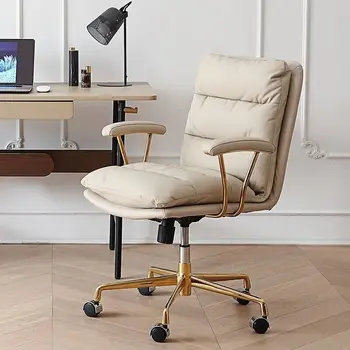 Офисные стулья Nordic, Свет в спальне, Роскошное Домашнее Компьютерное Кресло, Дизайнерское Креативное Подъемное Вращающееся Кресло с удобной спинкой