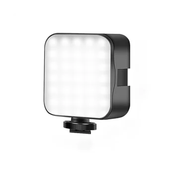 Мини СВЕТОДИОДНЫЙ Светильник Для Видеосъемки 2 Вт с Регулируемой Яркостью 6500 К, Заполняющий Панельную Лампу для Камеры Смартфона Ноутбука