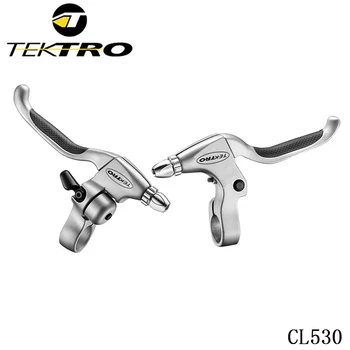 Тормозной рычаг TEKTRO CL530 Велосипедная тормозная ручка из алюминиевого сплава, встроенный звонок, дизайн тормозного рычага, предварительно сжатый дисковый тормозной рычаг