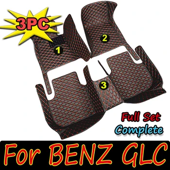 Автомобильные коврики для BENZ GLC COUPE SUV X253 C253 2017 2018 2019 2020 Пользовательские автоматические накладки для ног автомобильный ковер