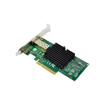 10G SFP + Серверная волоконно-оптическая сетевая карта 82599EN с чипом PCIE X4, сетевая карта с одним оптическим портом