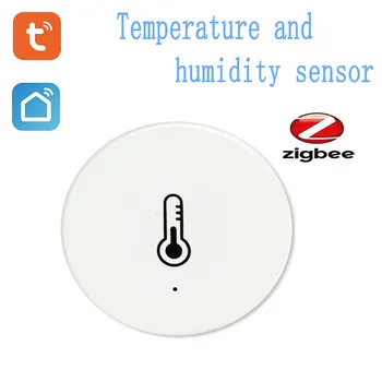TuyaSmart Life zigbeet Датчик температуры и влажности Умный Дом С Alexa Google Home Tuya Smart App Управляет Smart Life 1-8 шт.