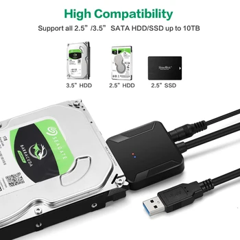 Адаптер SATA к USB IDE USB 3.0 2.0 Кабель Sata 3 для 2,5 3,5 жесткого диска HDD SSD Конвертер IDE Адаптер SATA Прямая поставка