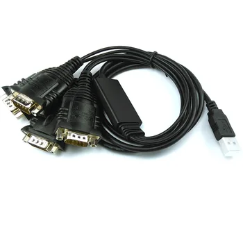 ЧИП FTDI 4-Портовый кабель-адаптер USB к последовательному RS232 DB9