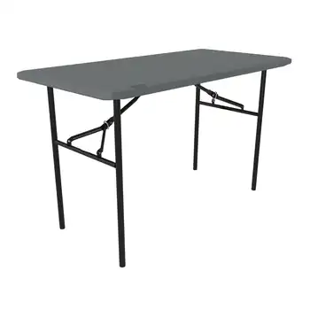 Долговечный складной столик на 4 фута (необходимый) Серый 80694