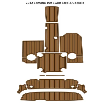 2012 Yamaha 190 Платформа для плавания, кокпит, коврик для лодочной палубы из пены EVA, искусственный тик