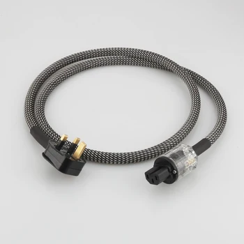 Audiocrast P110 Посеребренный кабель питания Британский кабель питания с 15A IEC HI End HI FI британский кабель питания