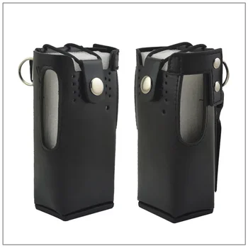 Кожаный чехол для переноски с зажимом для ремня и ремешком для портативной рации Motorola GP328/GP340/HT750/HT1250 EP450 и др.