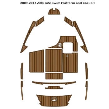 2009-2014 AXIS A22 Платформа для плавания, Кокпит, коврик для лодочной палубы из вспененного EVA тика