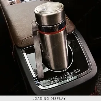 Светодиодные Фонари для Автомобильного Держателя Бутылки с USB-портом для Зарядки, Держатель Стакана для Воды, Аксессуары для автомобиля Volvo XC60 XC90 V60 C60 S90 2018