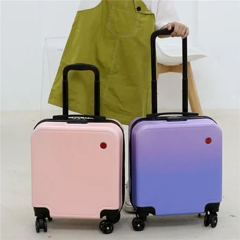 18-дюймовый чемодан, студенческая тележка, чемодан на колесиках, кабина, тележка, багажная сумка Большой емкости, ручная кладь, детский багаж