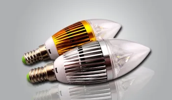 AC85-265V Cree E14 3 Вт/4 Вт/5 Вт E14 Светодиодная Лампа В форме Свечи С Регулируемой яркостью Теплый Белый/Холодный белый 10 шт./лот