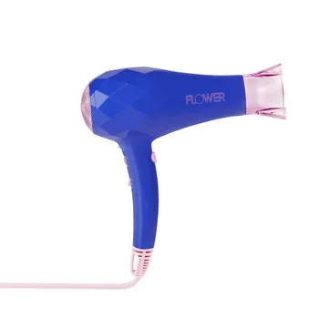 Профессиональный ионный фен для волос с концентратором, Ионный, 2000 Вт, синий