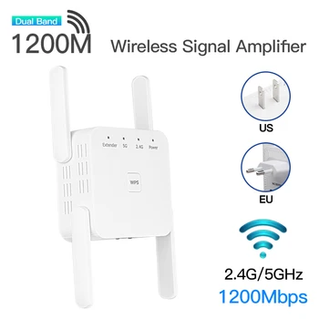 5G WiFi Reapter Wifi Усилитель 1200 Мбит/с Беспроводной Домашний Wi-Fi Singal Booster 2,4 G Long Ranger Wi Fi Удлинитель Интернет-Репитер